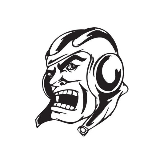 Image of Tough Pilot Face Decal