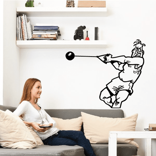 Image of Track and field Wall Decal - Vinyl Decal - Car Decal - Bl017