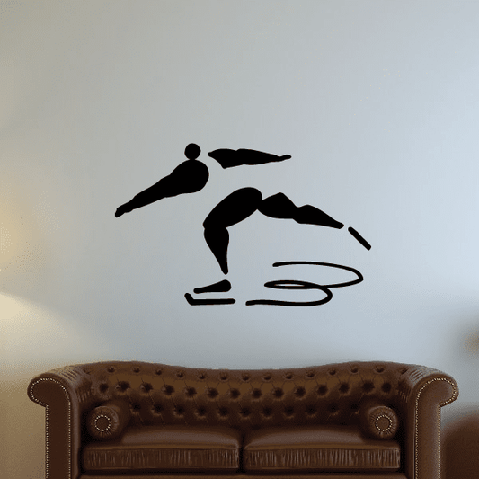 Image of Track and field Wall Decal - Vinyl Decal - Car Decal - Bl044