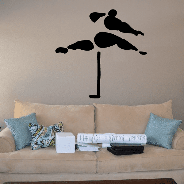 Image of Track and field Wall Decal - Vinyl Decal - Car Decal - Bl051