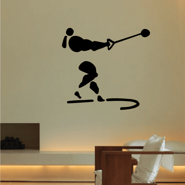 Image of Track and field Wall Decal - Vinyl Decal - Car Decal - Bl053