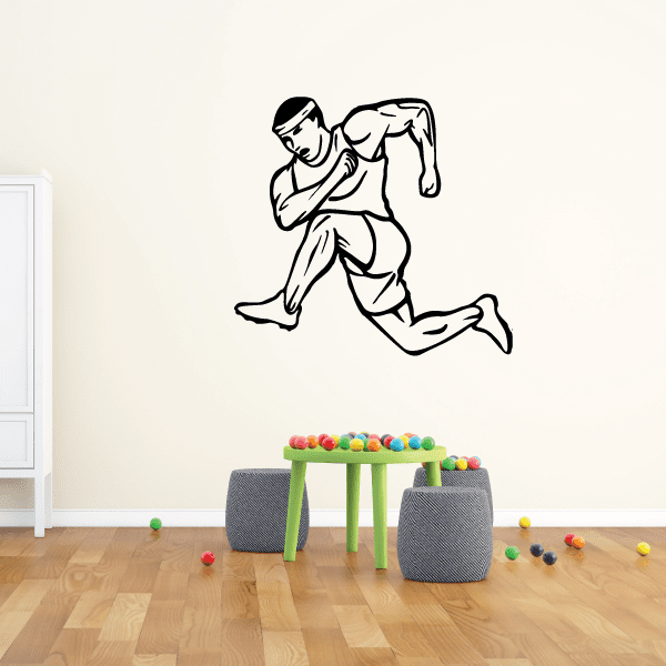 Image of Track And Field Wall Decal - Vinyl Decal - Car Decal - CDS062