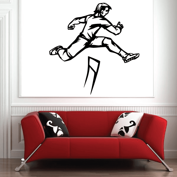 Image of Track And Field Wall Decal - Vinyl Decal - Car Decal - CDS068