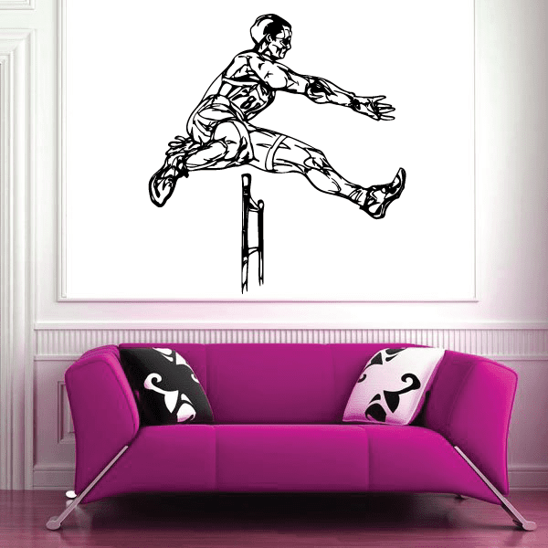 Image of Track And Field Wall Decal - Vinyl Decal - Car Decal - CDS090