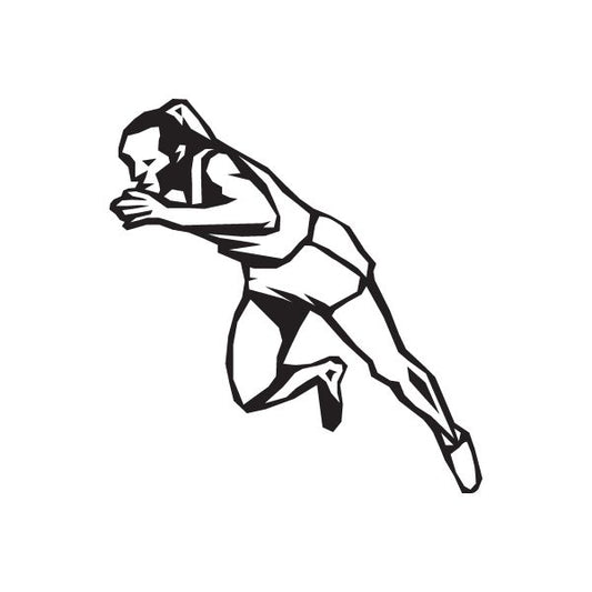 Image of Track And Field Wall Decal - Vinyl Decal - Car Decal - DC 009