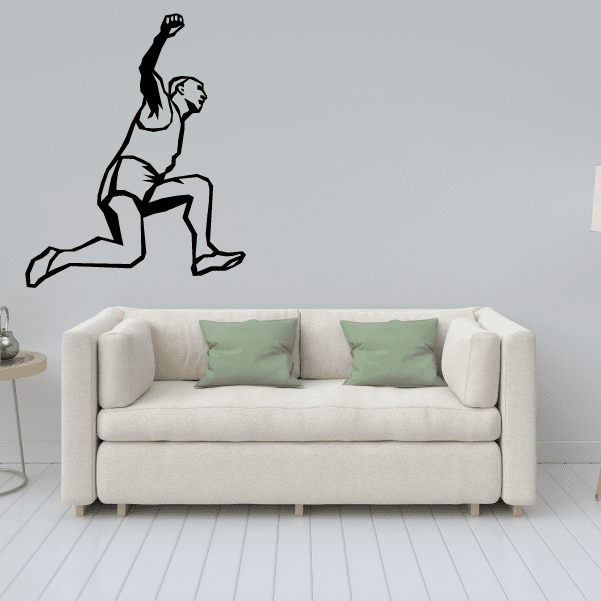 Image of Track and Field Wall Decal - Vinyl Decal - Car Decal - SM015