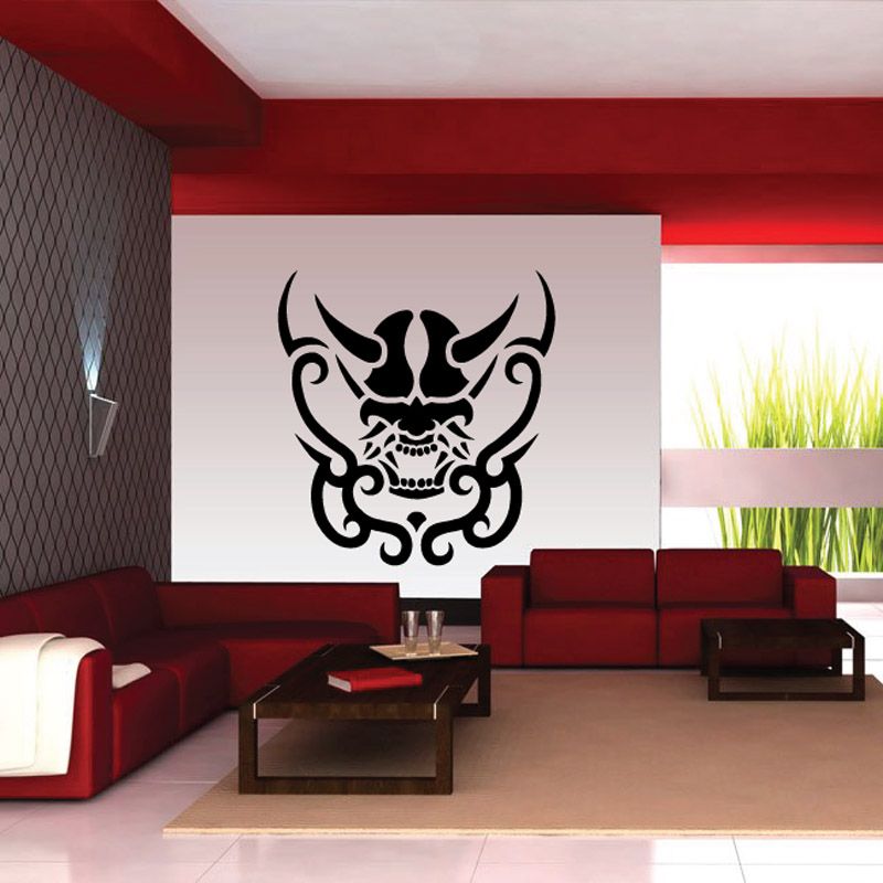 Image of Tribal Oni Skull Decal