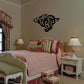 Tribal rabbit wall decal in black