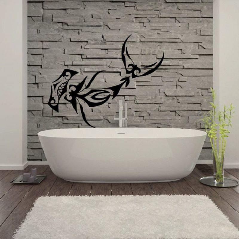 Image of Tribal Style Hammerhead Shark Decal