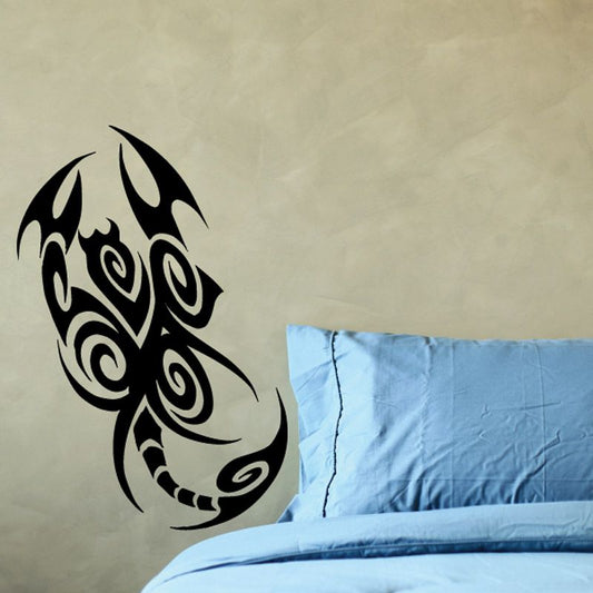 Image of Tribal Tattoo Style Scorpion Decal