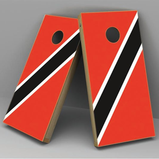 Trinidad Tobago Flag Cornhole Board Vinyl Decal Wrap