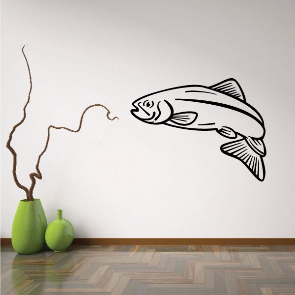 Image of Trout Wall Decal - Vinyl Decal - Car Decal - MC041