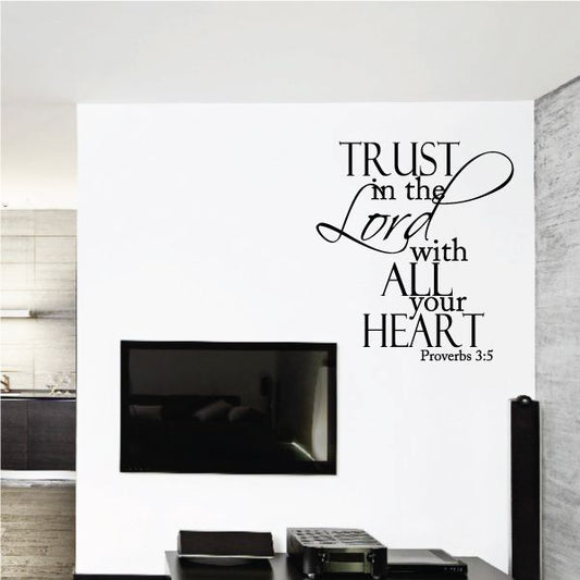 Image of Trust in the Lord With all Your Heart Proverbs 3:5 Decal