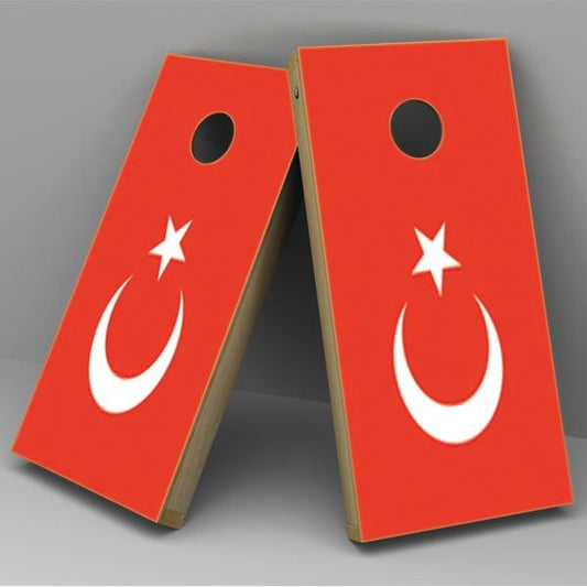 Turkey Flag Cornhole Board Vinyl Decal Wrap