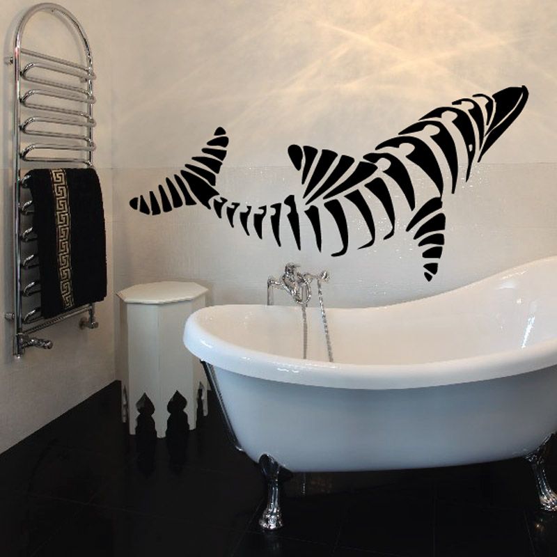 Image of Turning Striped Shark Decal