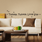 Wall decal text “Twinkle, Twinkle, Little Star” with small star shapes