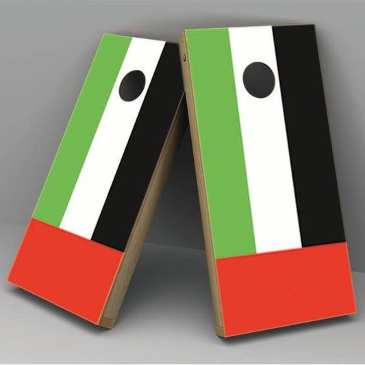 United Arab Emirates Flag Cornhole Board Vinyl Decal Wrap