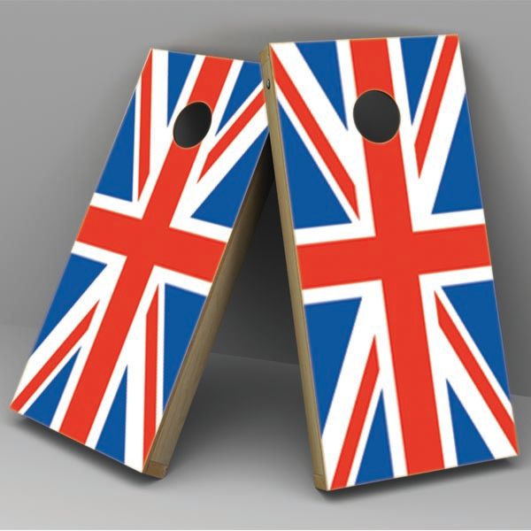 United Kingdom / Great Britain / England / Union Jack Flag Cornhole Board Vinyl Decal Wrap