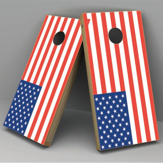 United States Of America Flag Cornhole Board Vinyl Decal Wrap