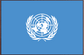 United Nations flag sticker with white UN emblem centered on blue background