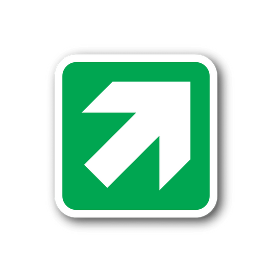 Image of Up Right Arrow Sticker