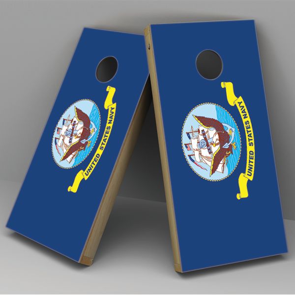 US Navy Cornhole Board Vinyl Decal Wrap