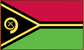 Vanuatu flag sticker with black V emblem, yellow border, red and green field