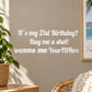 Custom Venmo Me decal with 'Buy me a shot!' and 'venmo me: YourIDHere' text