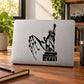 Statue of Liberty Prayer Decal — illustrative vinyl decal application mockup. Surrounding objects are not included.