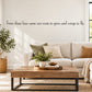 Wall decal quote: “From these four came our roots to grow and wings to fly.”