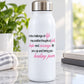 Printed die-cut decal with faith, hope, courage quote lettering