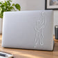 Basketball player vinyl decal sticker, outline design in light gray