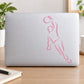 Basketball wall decal vinyl sticker: pink basketball player silhouette outline