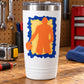 Colorful basketball player silhouette die-cut vinyl sticker decal