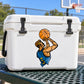 Basketball Wall Decal - Vinyl Sticker - Car Sticker - Die Cut Sticker - CDScolor117 — illustrative vinyl decal application mockup. Surrounding objects are not included.