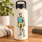 Basketball player vinyl decal sticker of a woman in blue top and yellow shorts