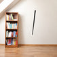 Billiard cue stick wall decal, black vertical stick silhouette