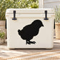 Black baby chick silhouette decal