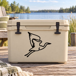 Duck vinyl decal sticker with bold black outline for cars, laptops, and smooth surfaces