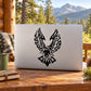 Flame-burst eagle decal with black wings and flame-burst center graphic