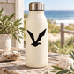 Black flying shore bird decal sticker