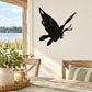 Black duck wall decal vinyl sticker, bold silhouette on light wall.