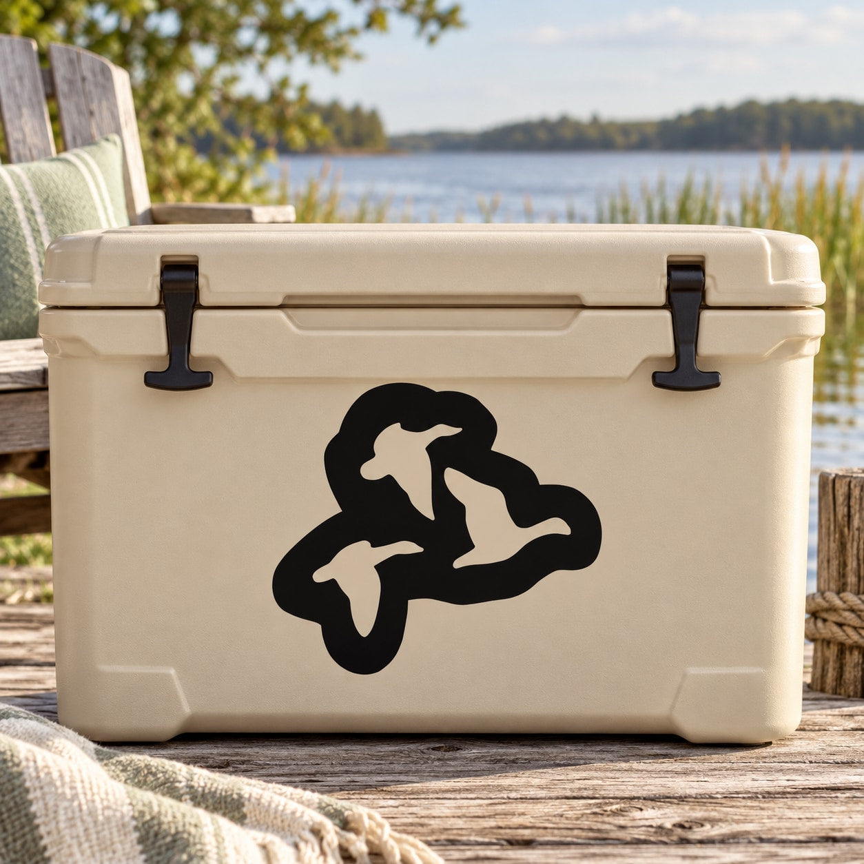 Black duck silhouette vinyl decal for walls and cars