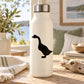Black goose silhouette decal for bottle, featuring a standing goose profile