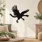 Flying roc bird wall decal, black silhouette in flight