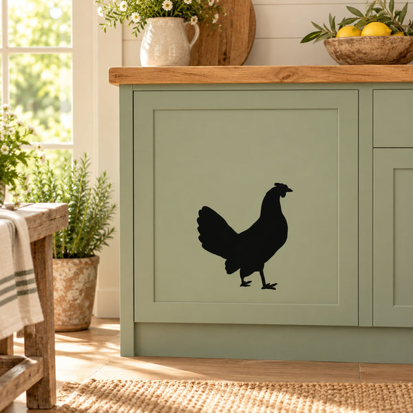 Hen silhouette wall decal sticker