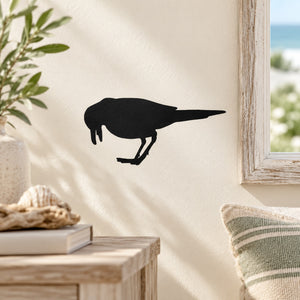 Black bird flying home wall decal silhouette on a wall
