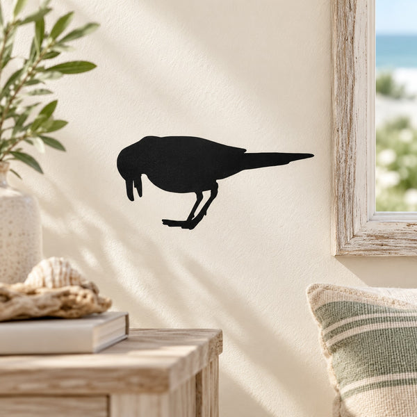 Black bird flying home wall decal silhouette on a wall