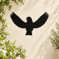 Black spreading-wings bird silhouette wall decal
