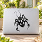 Black ladybug silhouette decal for laptop or door